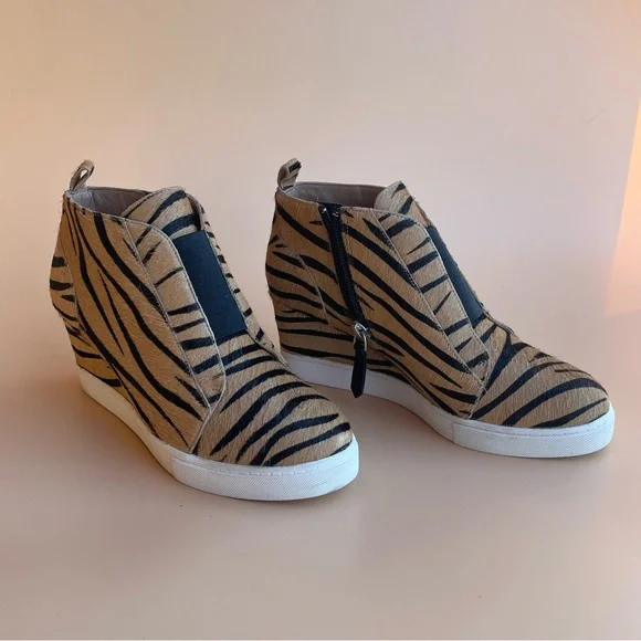 Paolo Shoes Linea Paolo Women Felicia Wedge Sneaker Booties